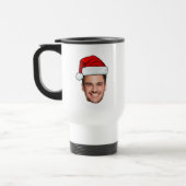 Custom Face Photo Santa Hat Christmas Reisbeker (Links)