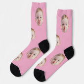 Custom Face Socks Gift Personalized Kids Mens Dad Sokken (Links)