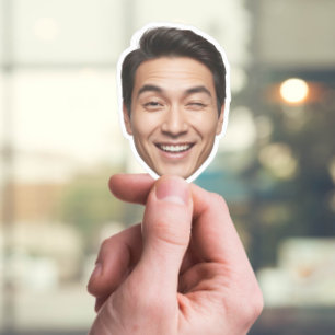 Custom Face Sticker – Gepersonaliseerd Realistisch