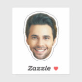 Custom Face Sticker | Gezicht en foto Man Label (Vel)