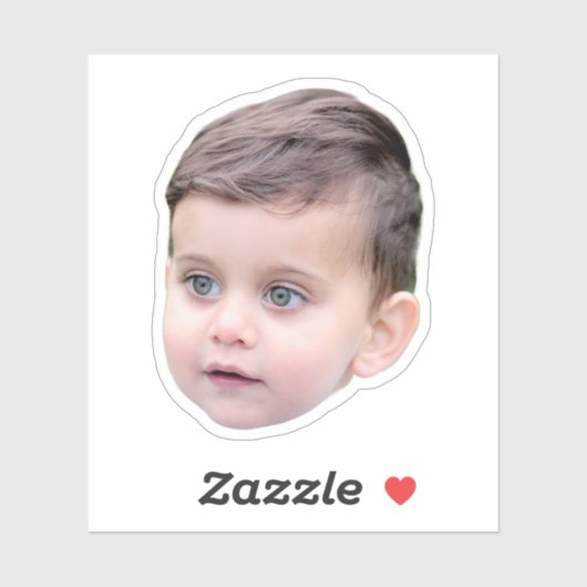 Custom Face Sticker | Gezicht- en fotolabel (Vel)