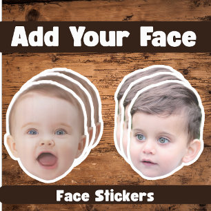 Custom Face Sticker   Gezicht- en fotolabel
