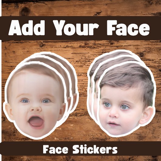 Custom Face Sticker | Gezicht- en fotolabel