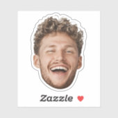 Custom Face Sticker – Grappige gepersonaliseerde f (Vel)