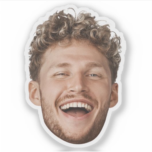 Custom Face Sticker – Grappige gepersonaliseerde f (Voorkant)