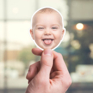 Custom Face Sticker – Grappige gepersonaliseerde f