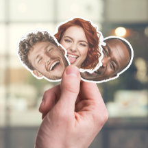 Custom Face Sticker – Grappige gepersonaliseerde f