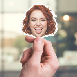 Custom Face Sticker – Grappige gepersonaliseerde f