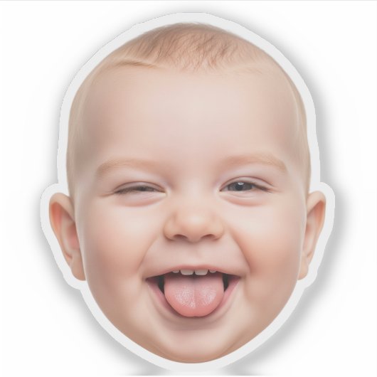 Custom Face Sticker – Grappige gepersonaliseerde f (Voorkant)