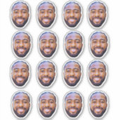 Custom Face Stickers Personalized Face Photo (Voorkant)