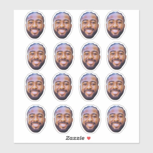 Custom Face Stickers Personalized Face Photo  (Vel)