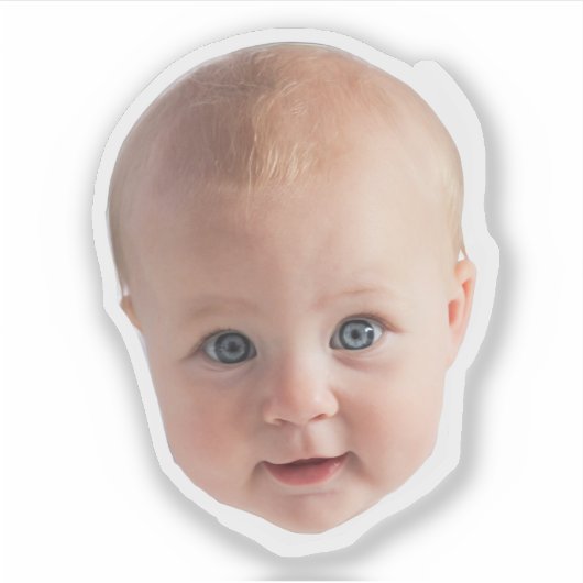 Custom Face Stickers – Personalized Photo Decals (Voorkant)