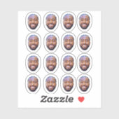 Custom Face Stickers, Personalized Photo Sticker (Vel)