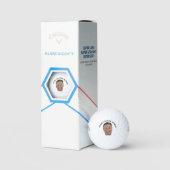 Custom Face & Text – Funny Gift for Golfers  Golfballen (Verpakking)