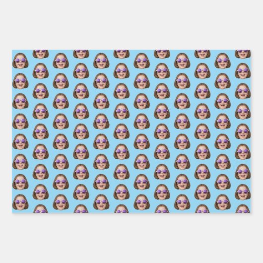 Custom Face Wrapping Paper | Custom Face Gift Wrap (Voorkant 2)