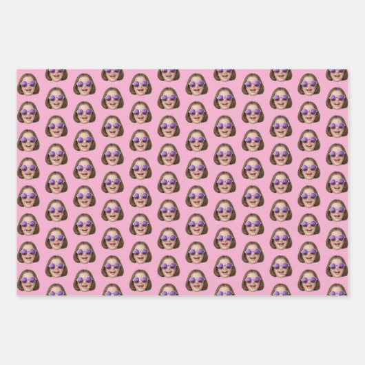 Custom Face Wrapping Paper | Custom Face Gift Wrap (Voorkant)