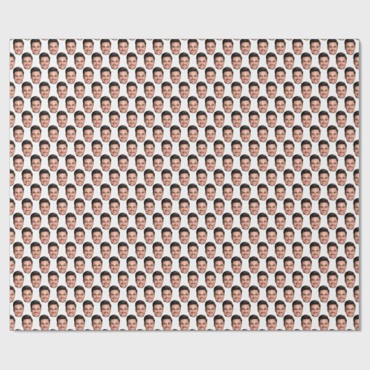 Custom Face Wrapping Paper, Custom Face Gift Wrap Cadeaupapier (Vlak)