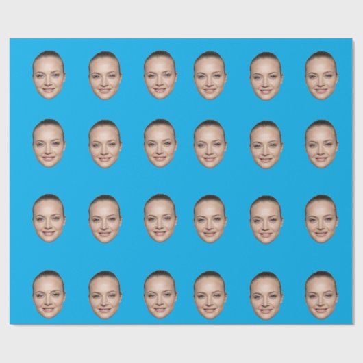 Custom Face Wrapping Paper Personalized Gift Cadeaupapier (Vlak)