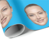 Custom Face Wrapping Paper Personalized Gift  Cadeaupapier (Rol Hoek)