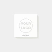 Custom Faded Business Logo en tekst Post-it® Notes (Voorkant)