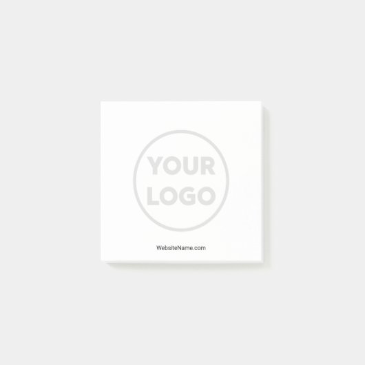 Custom Faded Business Logo en tekst Post-it® Notes (Voorkant)