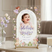 Custom Fairy First Birthday Acrylic Welcome Sign Acryl Bord