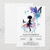 Custom Fairy Garden Verjaardag Kaart (Voorkant / Achterkant)