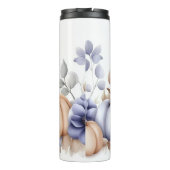 custom fall design with flowers and pumpkins thermosbeker (Achterkant)