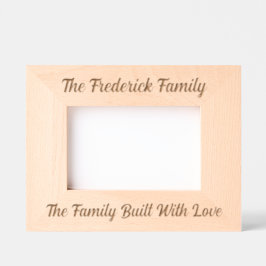 Custom familie gemaakt met liefde: geëtst Afbeeldi Gegraveerde Lijstjes