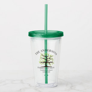 Custom Familie Reünie Genealogie Tree Party Acryl Drinkbeker