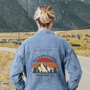 Custom Familie Reunion Road Trip Bergen Denim Jacket