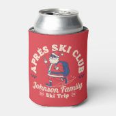 Custom Familie Vrienden Groep Ski Trip Schaatsen Blikjeskoeler (Blikje Voorkant)