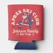 Custom Familie Vrienden Groep Ski Trip Schaatsen Blikjeskoeler (Achterkant)