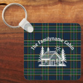 Custom Family Cabin Metal Sleutelhanger (Voorkant)