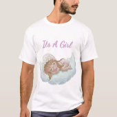 Custom family celestial its a girl t-shirt (Voorkant)
