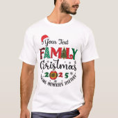 Custom Family Christmas 2025 T-shirt (Voorkant)
