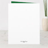 Custom Family Christmas Garland Kaart (Achterkant)