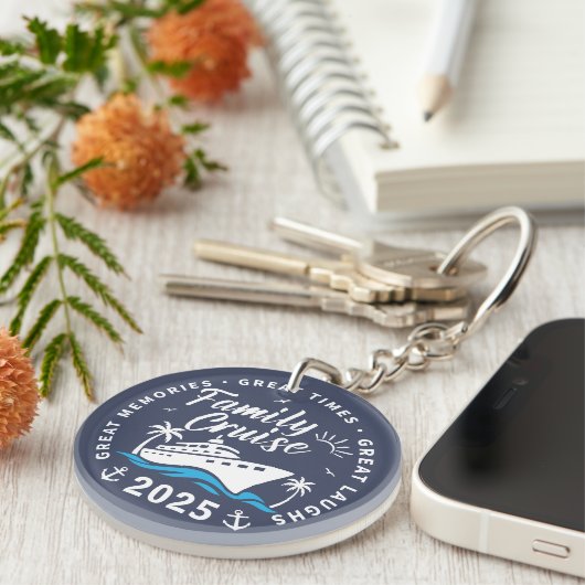 Custom Family Cruise Group Matching Cruise Trip Sleutelhanger (Voorkant Rechts)