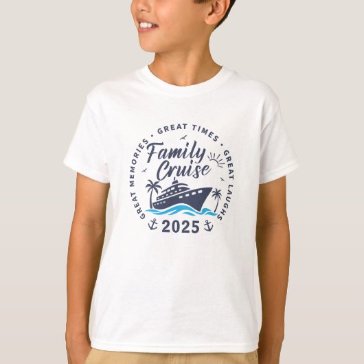 Custom Family Cruise Group Matching Cruise Trip T-shirt (Voorkant)