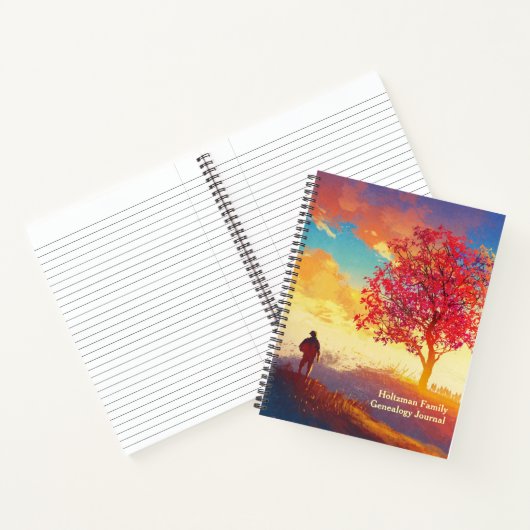 Custom Family Genealogy Ancestry Journal Notitieboek (Binnen)