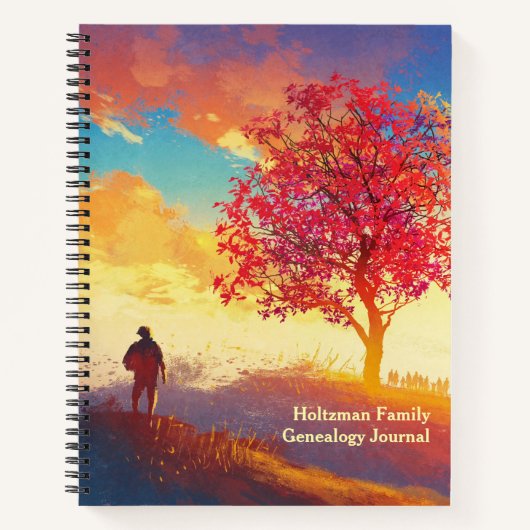 Custom Family Genealogy Ancestry Journal Notitieboek (Voorkant)