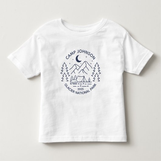 Custom Family Group Matching Camping Kinder Shirts (Voorkant)