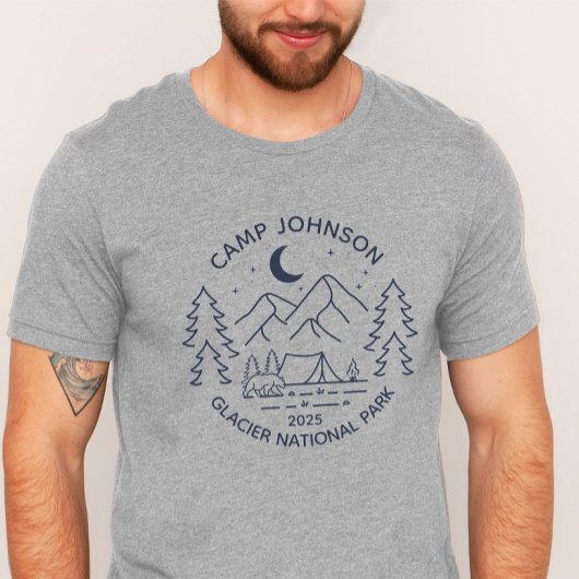 Custom Family Group Matching Camping T-shirt