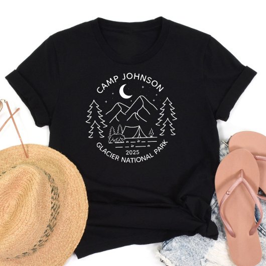 Custom Family Group Matching Camping T-shirt