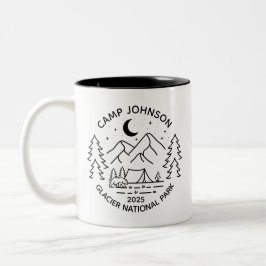 Custom Family Group Matching Camping Tweekleurige Koffiemok