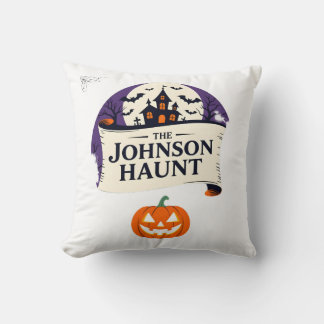 Custom Family Haunted Home Pillow - Personalized H Kussen