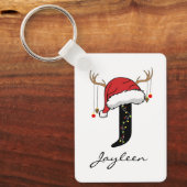 Custom Family Holiday Keychain for Mom or Dad (Voorkant)