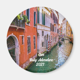 Custom Family Italy Trip Photo Christmas Tree Magneet