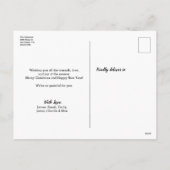 Custom Family Modern Multi Photo Holiday New Year Feestdagenkaart (Achterkant)