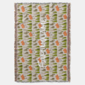 Custom Family Name Autumn Tree Pattern Blanket Deken (Voorkant Verticaal)
